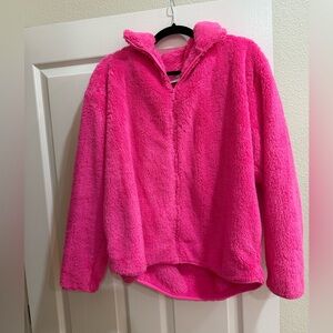 PINK Victoria Secret Hot Pink Zip Up Jacket
